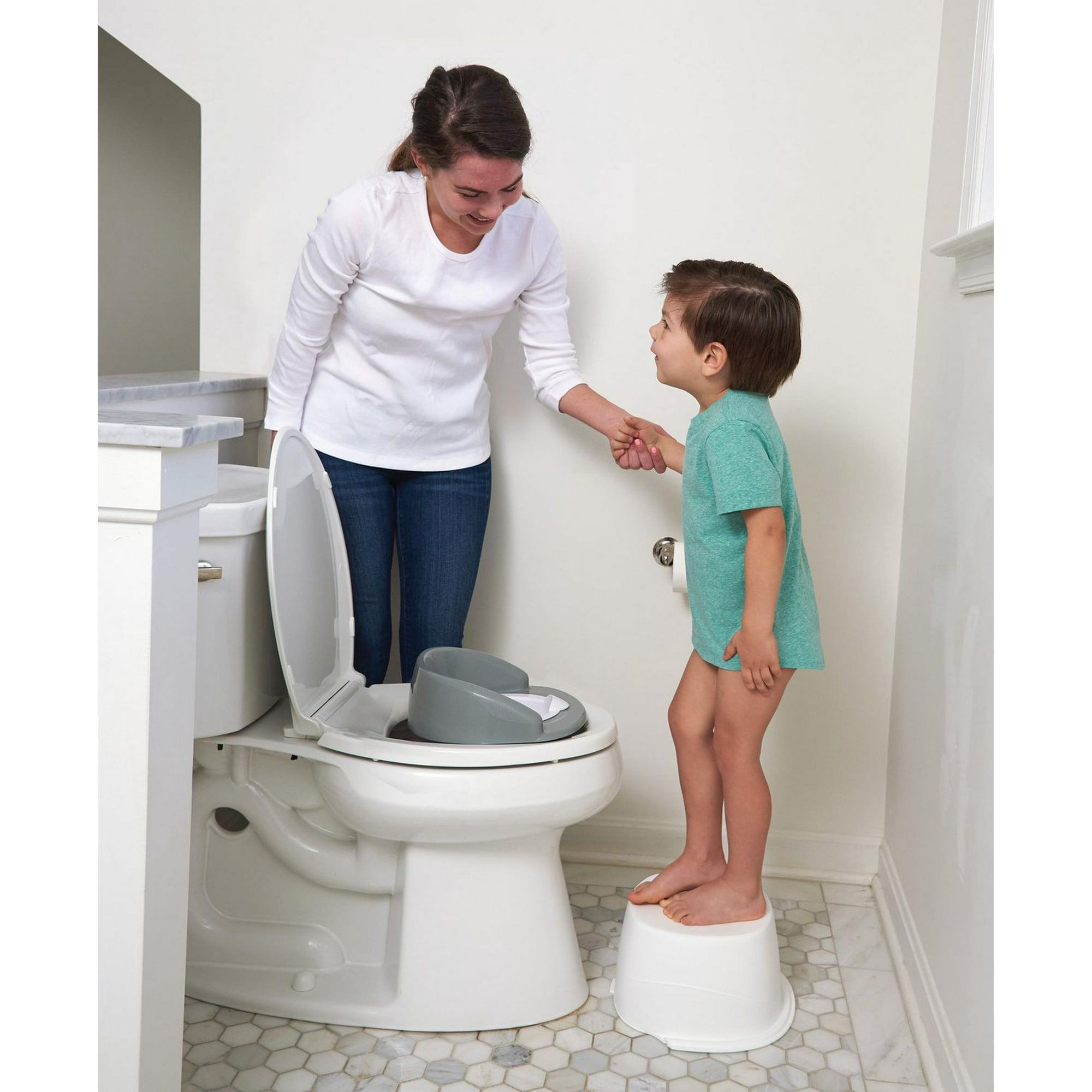 Idea Factory 3-in-1 Potty Trainer, Potty, Potty Ring, Step Stool 