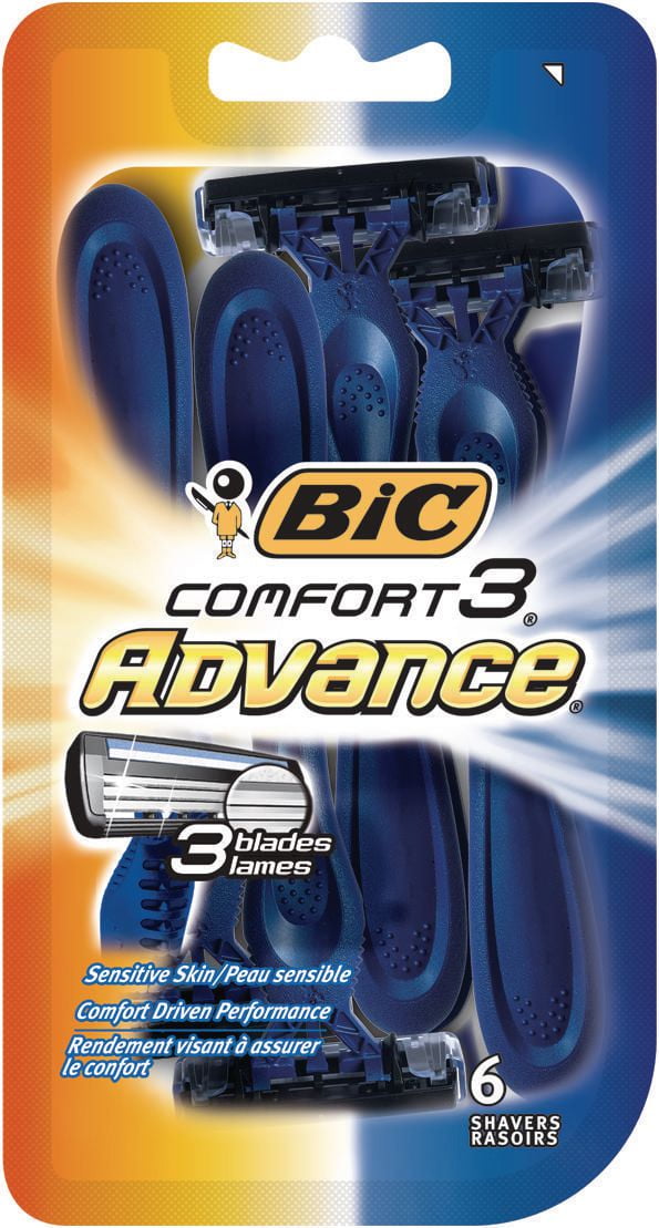 Bic Comfort 3 Advance Sensitive Skin Shavers Walmart Canada