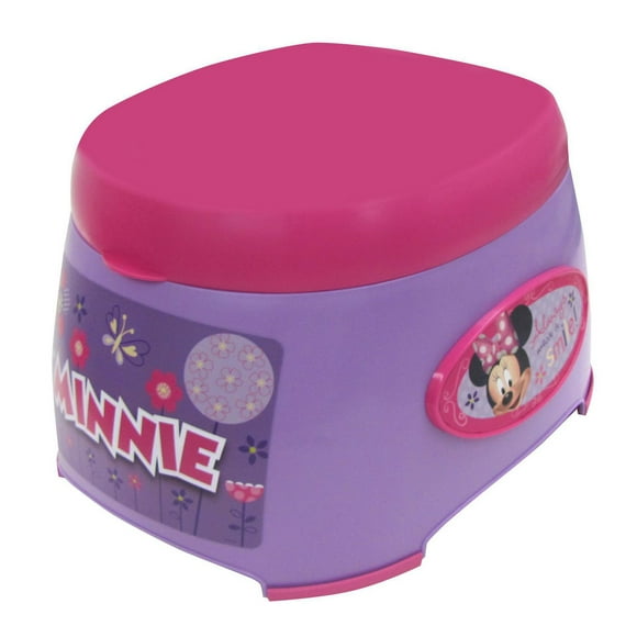 Disney Minnie Mouse 3-in-1 Potty Trainer, Potty, Potty Ring, Step Stool
