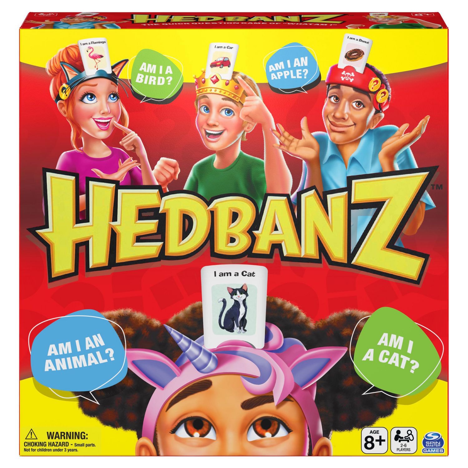 Hedbanz Picture Guessing Board Game, for Families and Kids Ages 8 and up,  Hedbanz Board Game