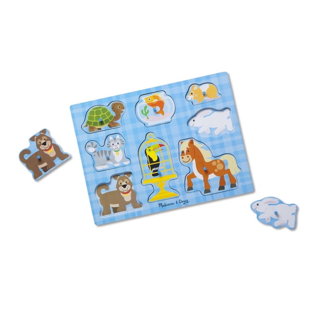 Melissa & Doug Puzzle Sonore Animaux de la Ferme,Cadeau pour enfants
