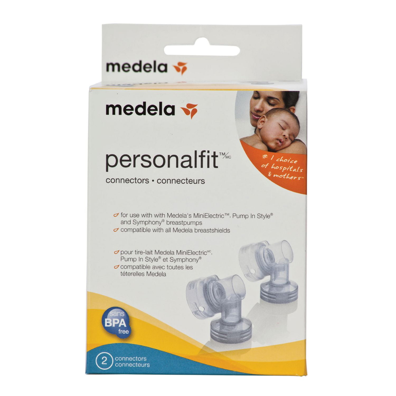 Medela Freestyle Hands-Free Breast Pump | Wearable & PersonalFit Flex  Replacement Connectors, 2 per Count, Compatible with Pump in Style MaxFlow