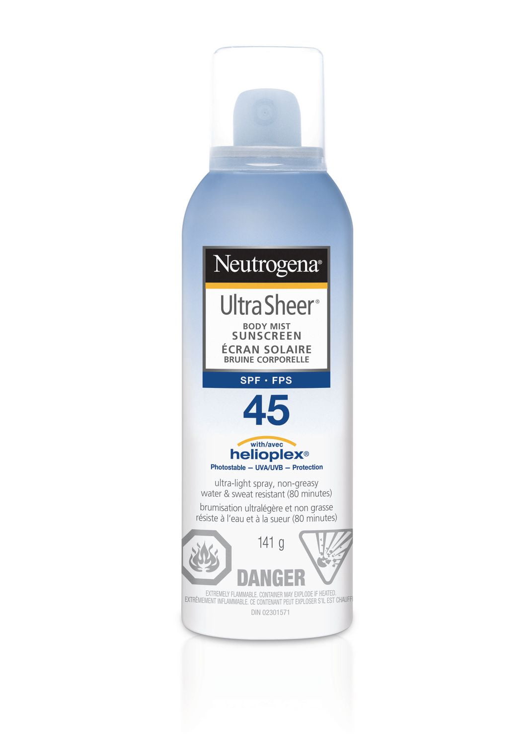 Neutrogena® Ultra Sheer® Spf 45 Body Mist Sunscreen Spray Walmart Canada