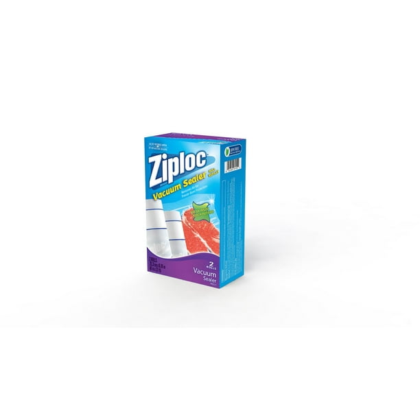 Paquet de 2 rouleaux de rechange (8 po) pour emballeuse sous vide de marque Ziploc