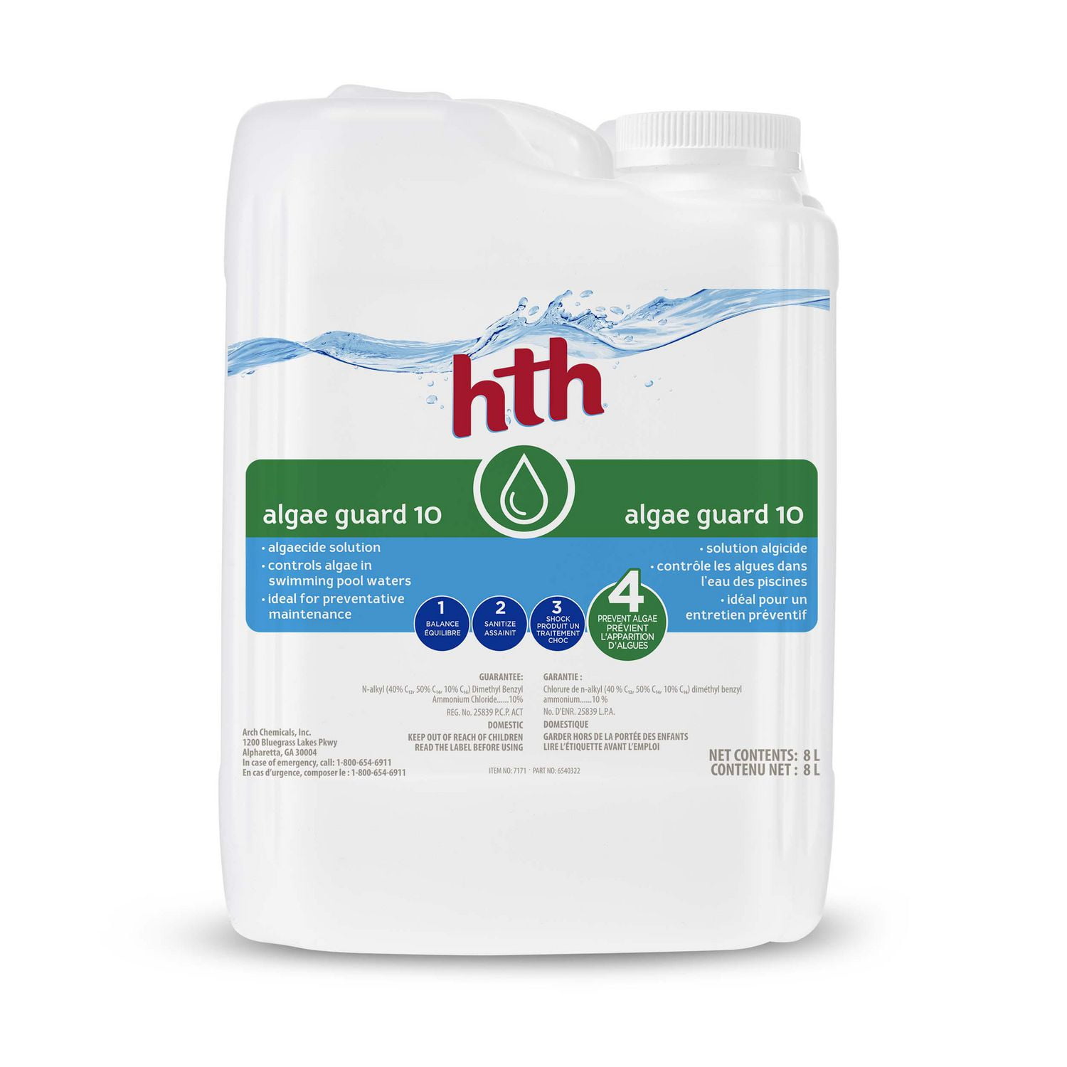 hth algae guard 10, 8L Walmart Canada