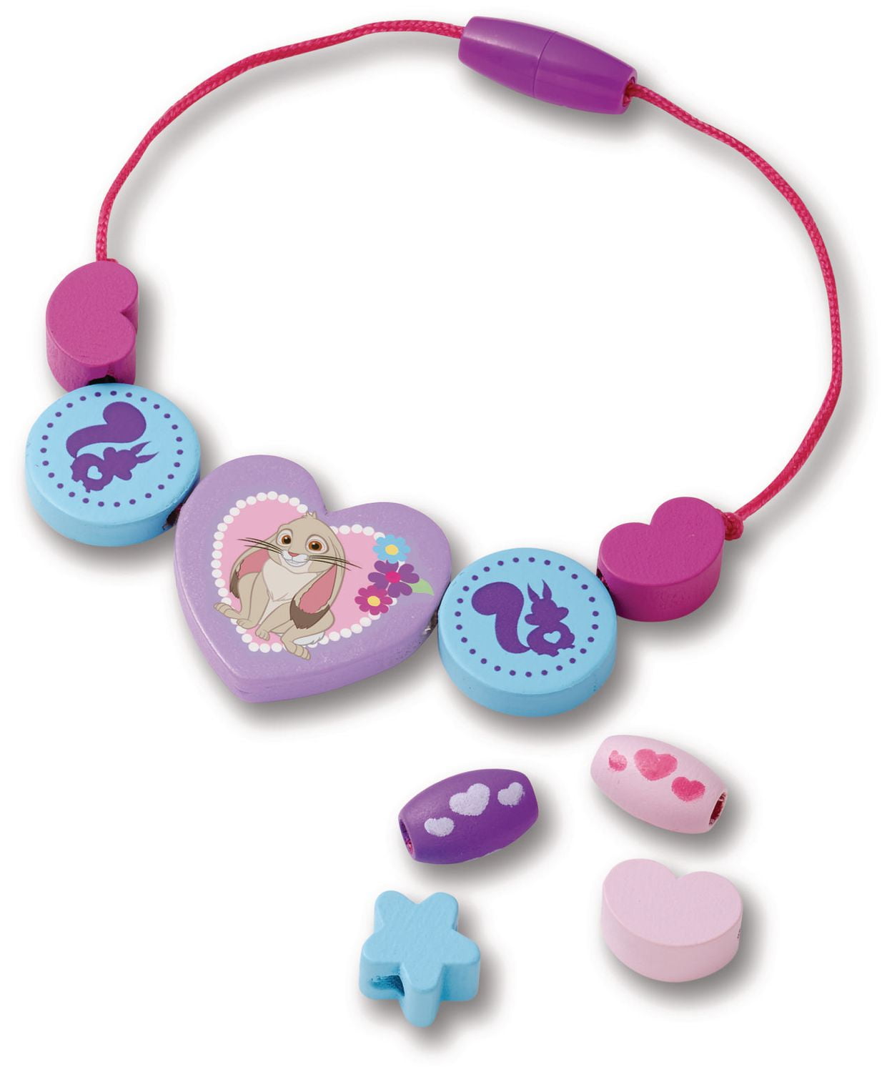 Melissa and Doug Shimmering Hearts Wooden Bead Set Online in UAE