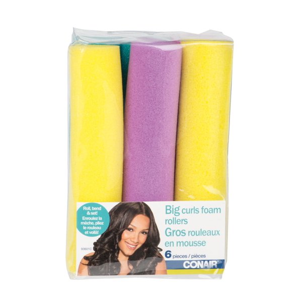 Conair Jumbo Foam Rollers, Conair 6Pk Jumbo Soft Foam Roller Walmart.ca