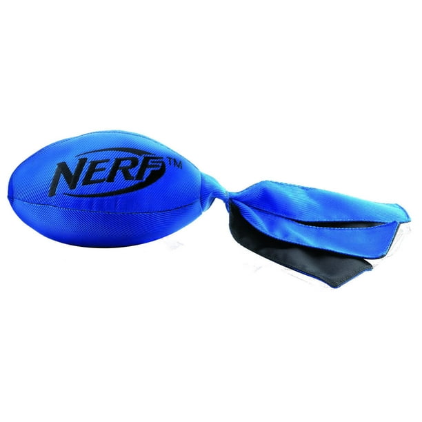 Ballon de football volant Nerf pour chiens, bleu
