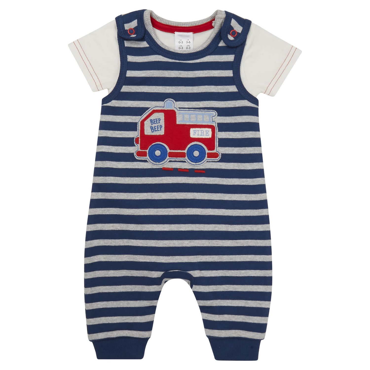 George British Design Baby Boys' Striped Jersey Overall | Walmart Canada