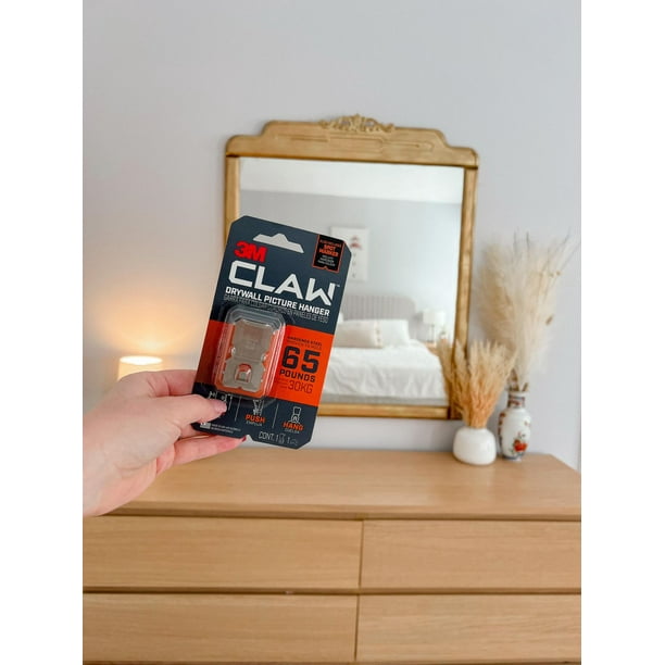3M CLAW™ Plasterboard Picture and Mirror Hooks, 11 kg
