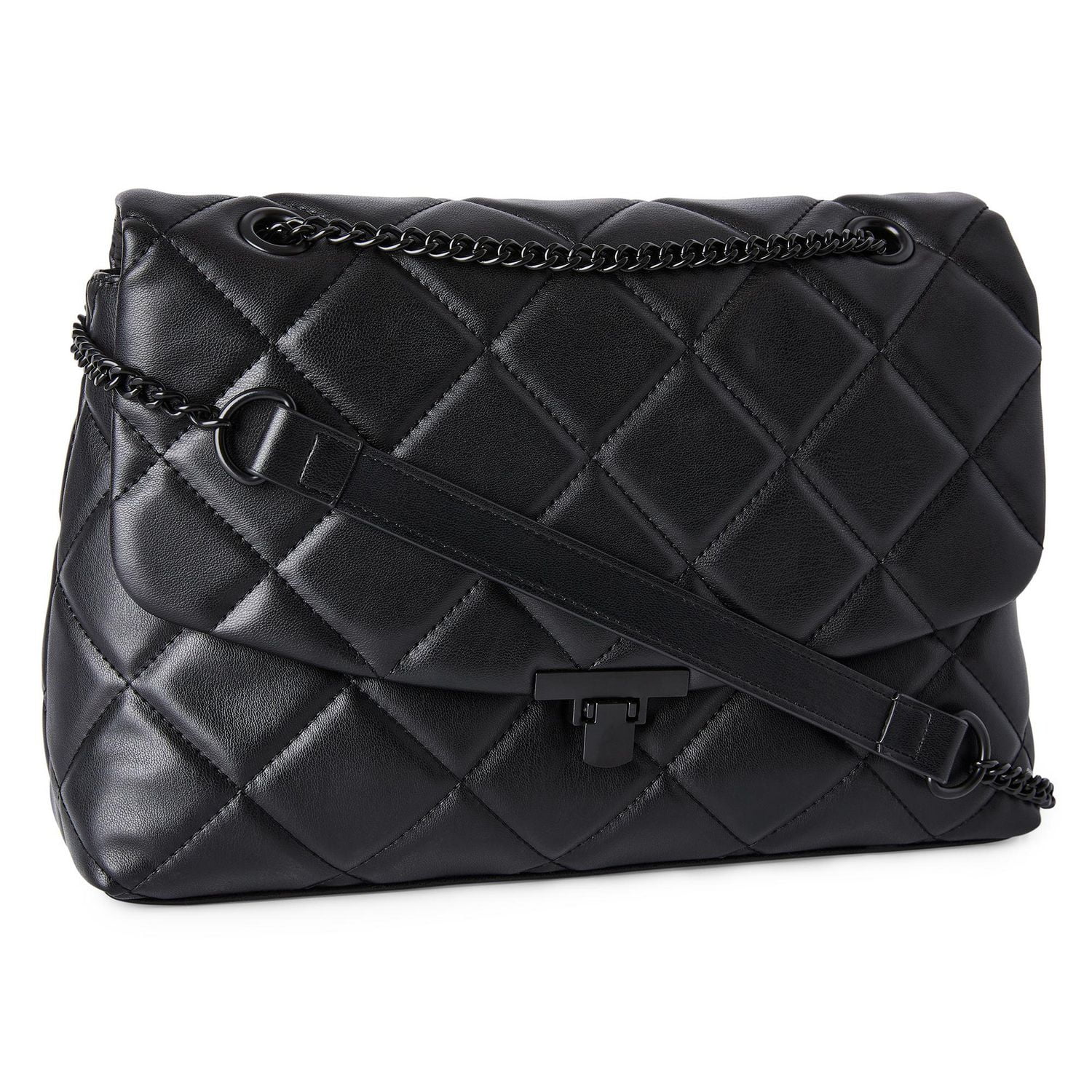 Sac matelassé porté à l’épaule Time and Tru pour femmes