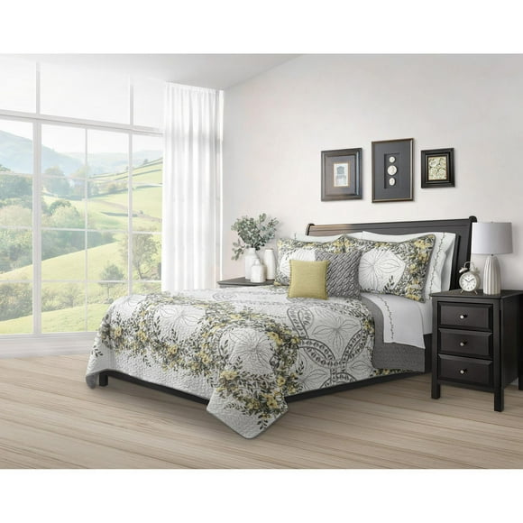 Safdie & Co. Quilt 3PC Set DQ Forever Yellow