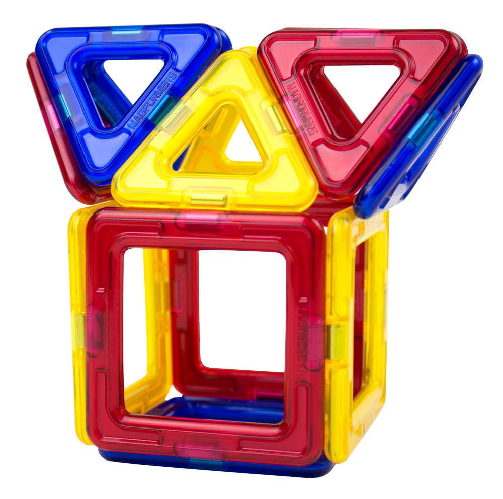 Magformers Primary Colors 14 Piece Construction Toy Set Walmart