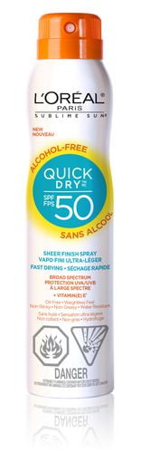 loreal advanced suncare quick dry sheer finish spray