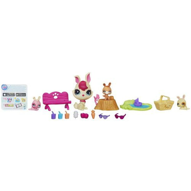 Littlest Pet Shop Magic Motion - Ensemble Maman et bébés lapins en