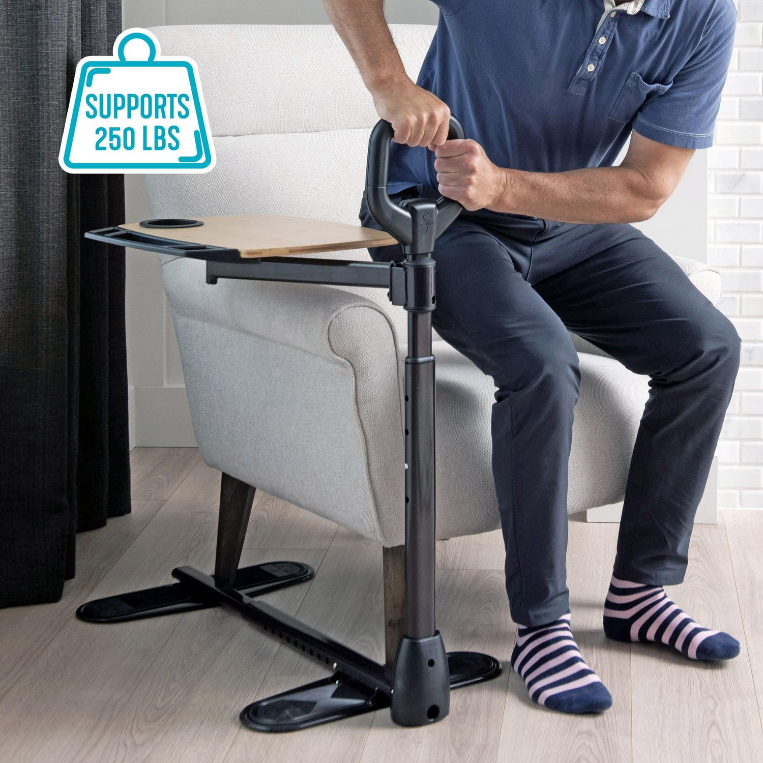 Stander TV Tray, Adjustable Tray Table, Swiveling Laptop Desk and Dinner Tray for Living Room