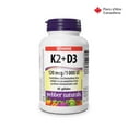 thumbnail image 2 of Webber Naturals Vitamin K2+D3 120 Mcg/1000 IU, 2 of 7