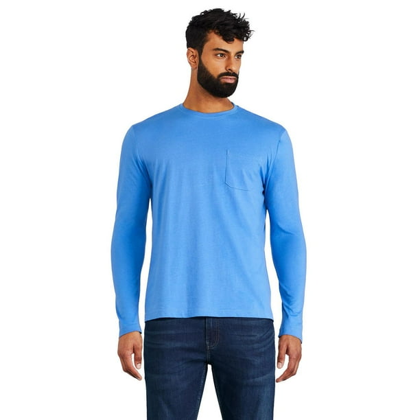 George Men's Long Sleeve Pocket Tee - Walmart.ca