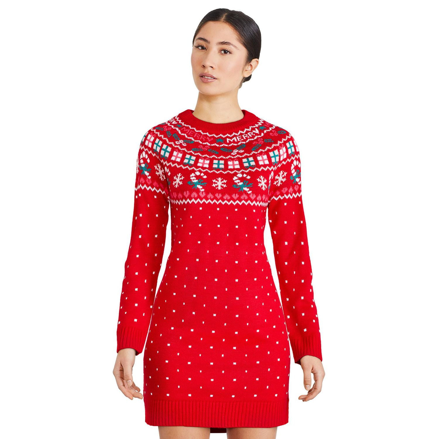 Santa sweater dress walmart sale