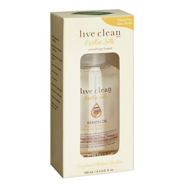 Live Clean Traitement sans rinçage Keratin Oil Exotic Silk (huile de kératine)