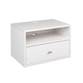 thumbnail image 4 of Prepac Table de chevet murale, blanc, 4 of 9