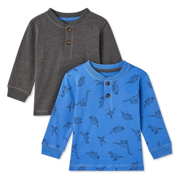 Baby Boys' Henley Tee 2Pack Walmart.ca