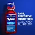 thumbnail image 3 of Vicks NyQuil Cold and Flu Symptom Relief Cherry Flavoured Liquid Medicine, Multi-Symptom Nighttime Relief for Headache, Fever, Sore Throat Pain, Minor Aches and Pains, Runny Nose and Cough, 3 of 5