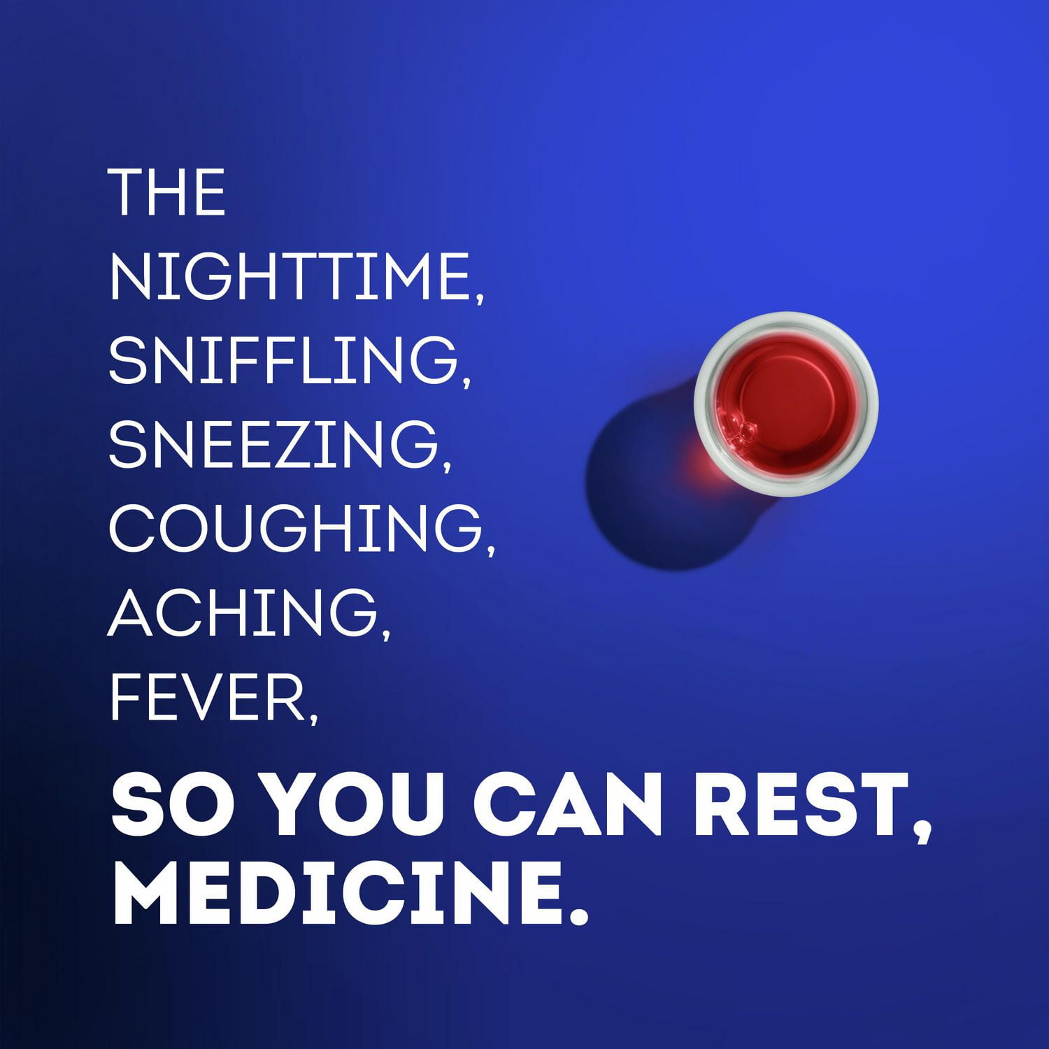 Vicks NyQuil Cold and Flu Symptom Relief Cherry Flavoured Liquid Medicine, Multi-Symptom Nighttime Relief for Headache, Fever, Sore Throat Pain, Minor Aches and Pains, Runny Nose and Cough, 236ML