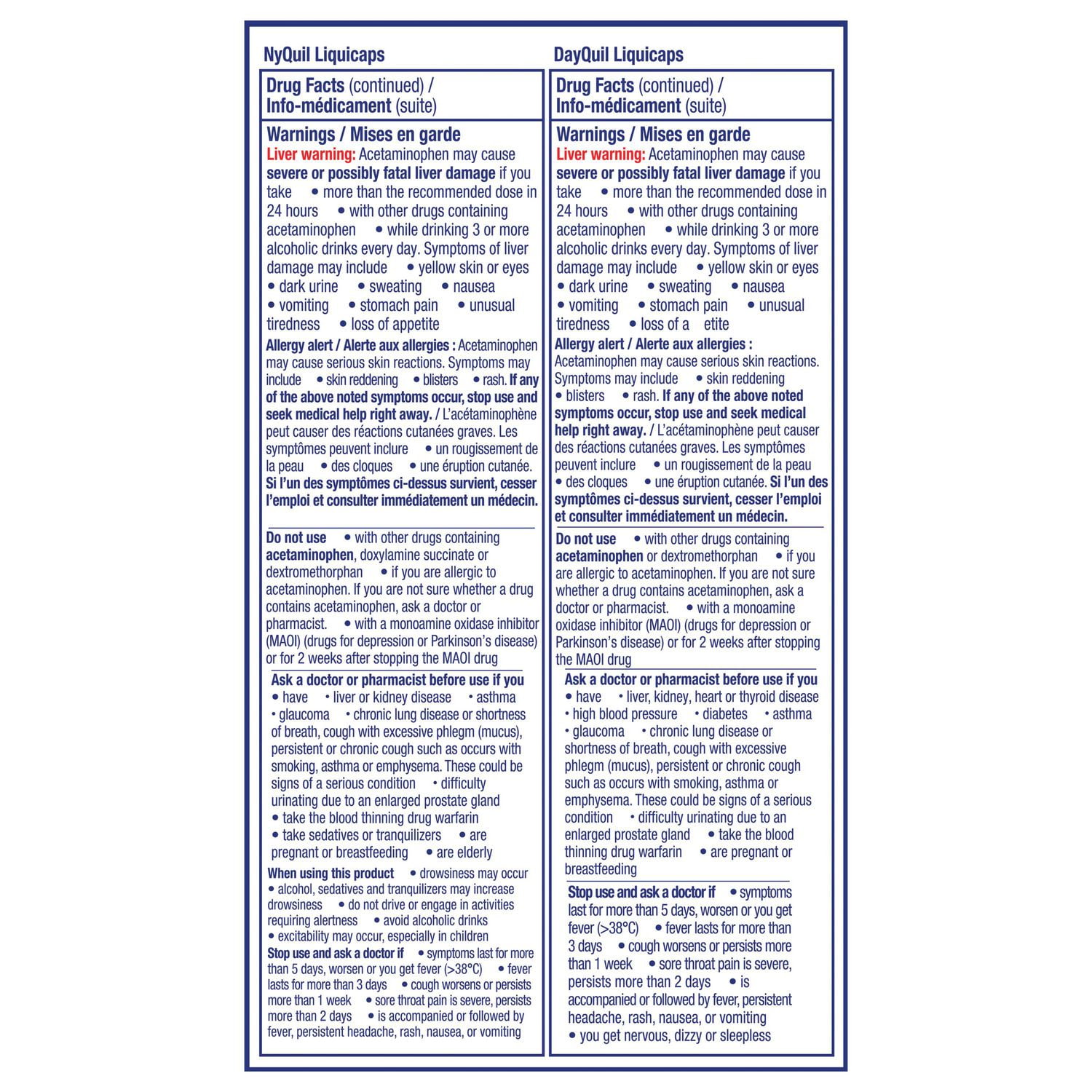 Vicks DayQuil and NyQuil Cold and Flu Symptom Relief, Liquicap Medicine, Multi-Symptom Daytime and Nighttime Relief for Headache, Fever, Sore Throat Pain, Minor Aches and Pains, and Cough, Convenience