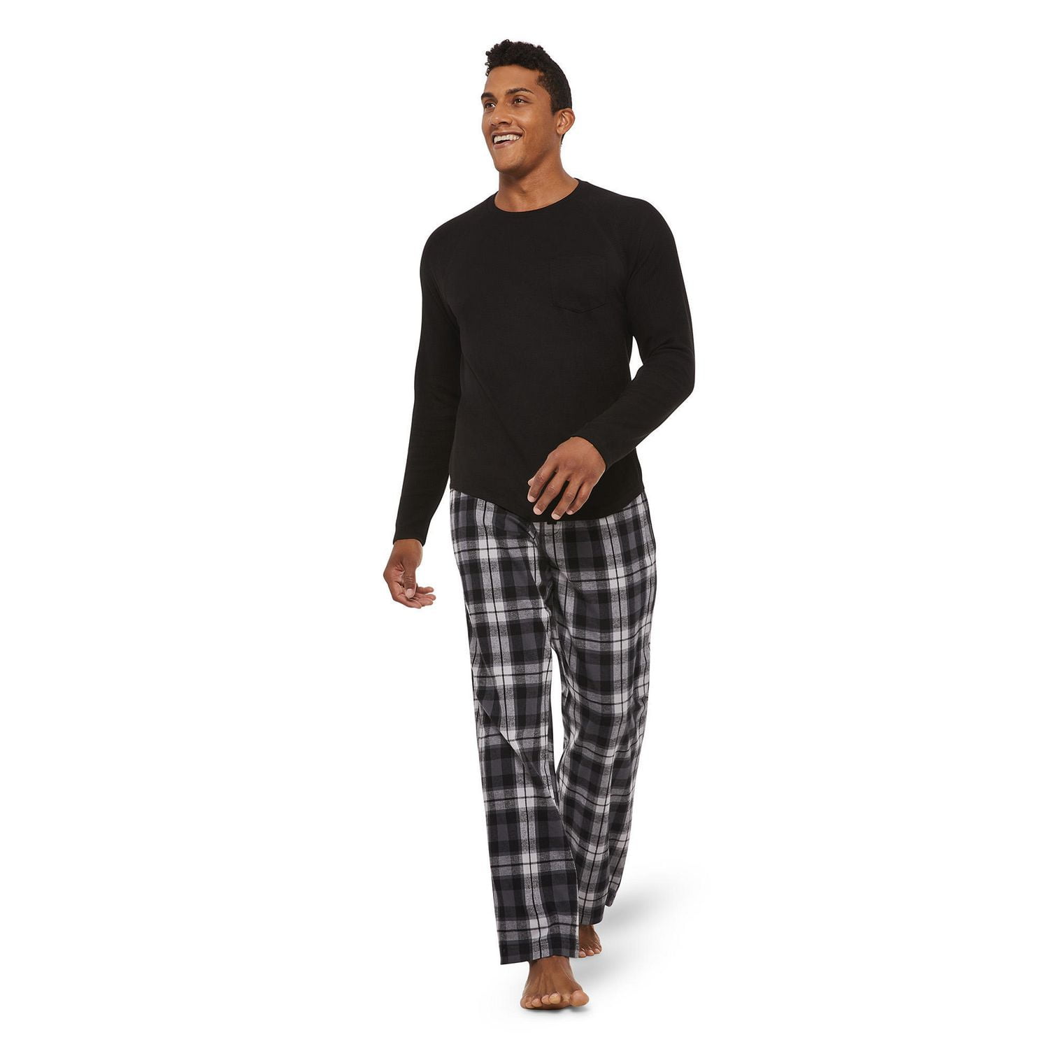 George Men's Raglan Tee & Flannel Pant Set