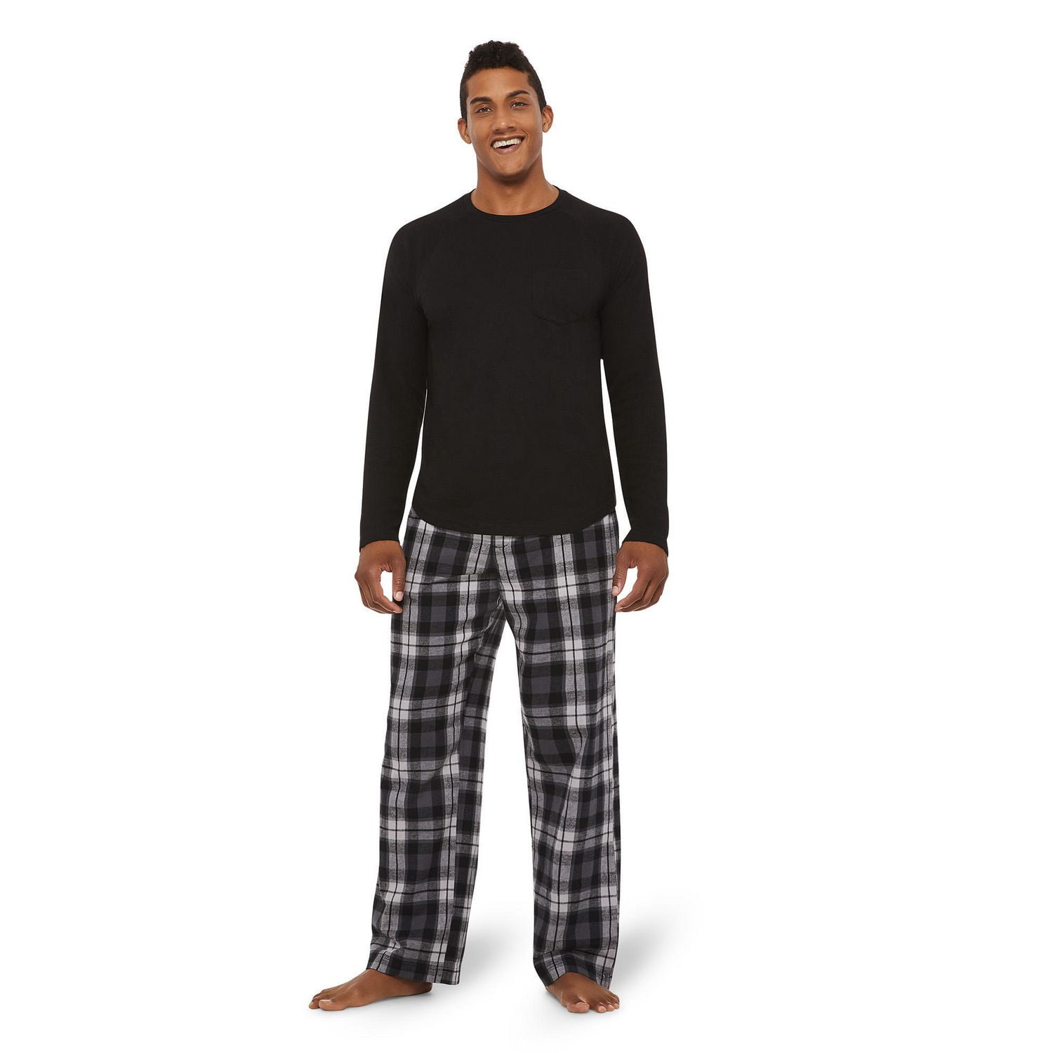 George Men's Raglan Tee & Flannel Pant Set