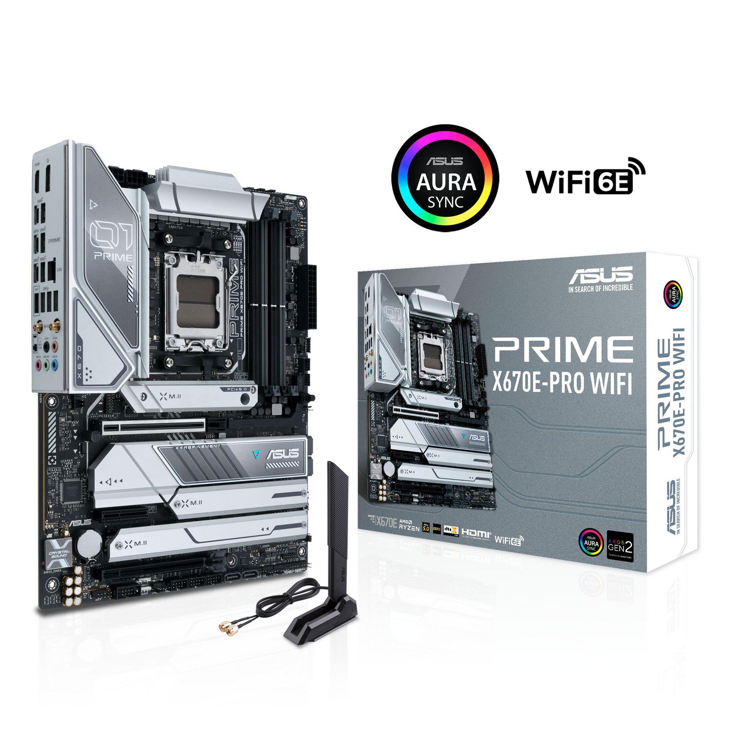 ASUS Prime X670E-PRO WIFI 6E Socket AM5 (LGA 1718) Ryzen 7000 ATX