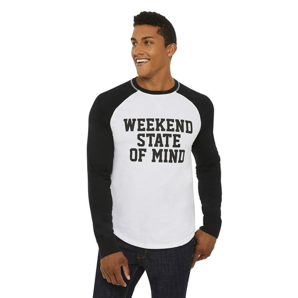 George Men's Long Sleeve Raglan Tee