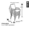 thumbnail image 2 of Couverture de Chaise Empilable de Belltown Classic Accessories, 2 of 9