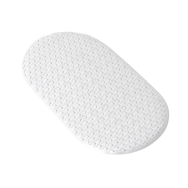 Mainstays EcoFriendly TriWeave Premium Bath Mat, White, White Bathtub