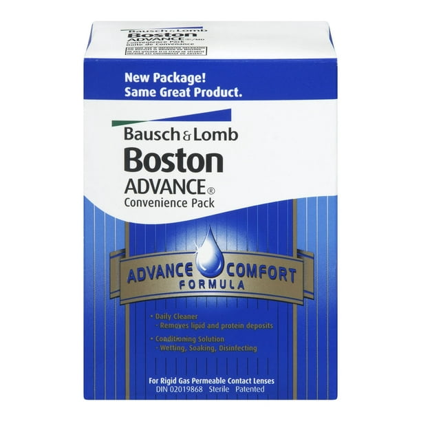 Bausch + Lomb Boston Advance Ensemble pratique Nettoyeur quotidien 10 ml et solution de traitement 30 ml.