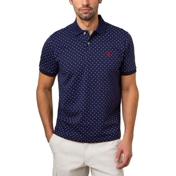 3D check silk jacquard polo-shirt in Azure