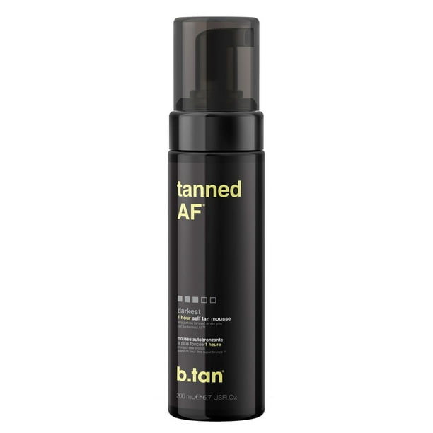 tanned AF self tan mousse, Darkest 1 hour self tan mousse - Walmart.ca