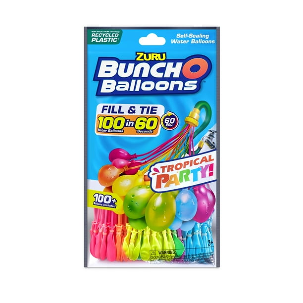 Bunch O Balloons Tropical Party 100+ RapidFilling SelfSealing Water Balloons (3 Pack) Walmart.ca
