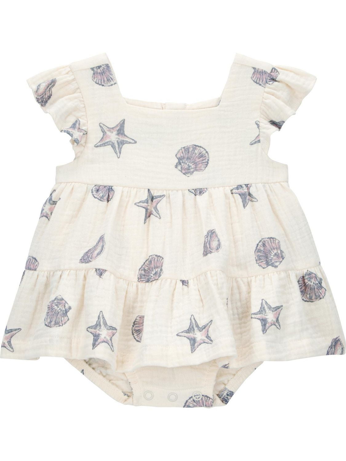 Carter's Child of Mine Baby Girls' Seashell Sunsuit, Sizes Newborn -24 months