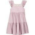 thumbnail image 1 of Carter's Child of Mine Toddler Girls' Purple Embroidered Dress, 1 of 3
