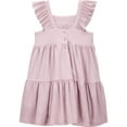 thumbnail image 2 of Carter's Child of Mine Toddler Girls' Purple Embroidered Dress, 2 of 3