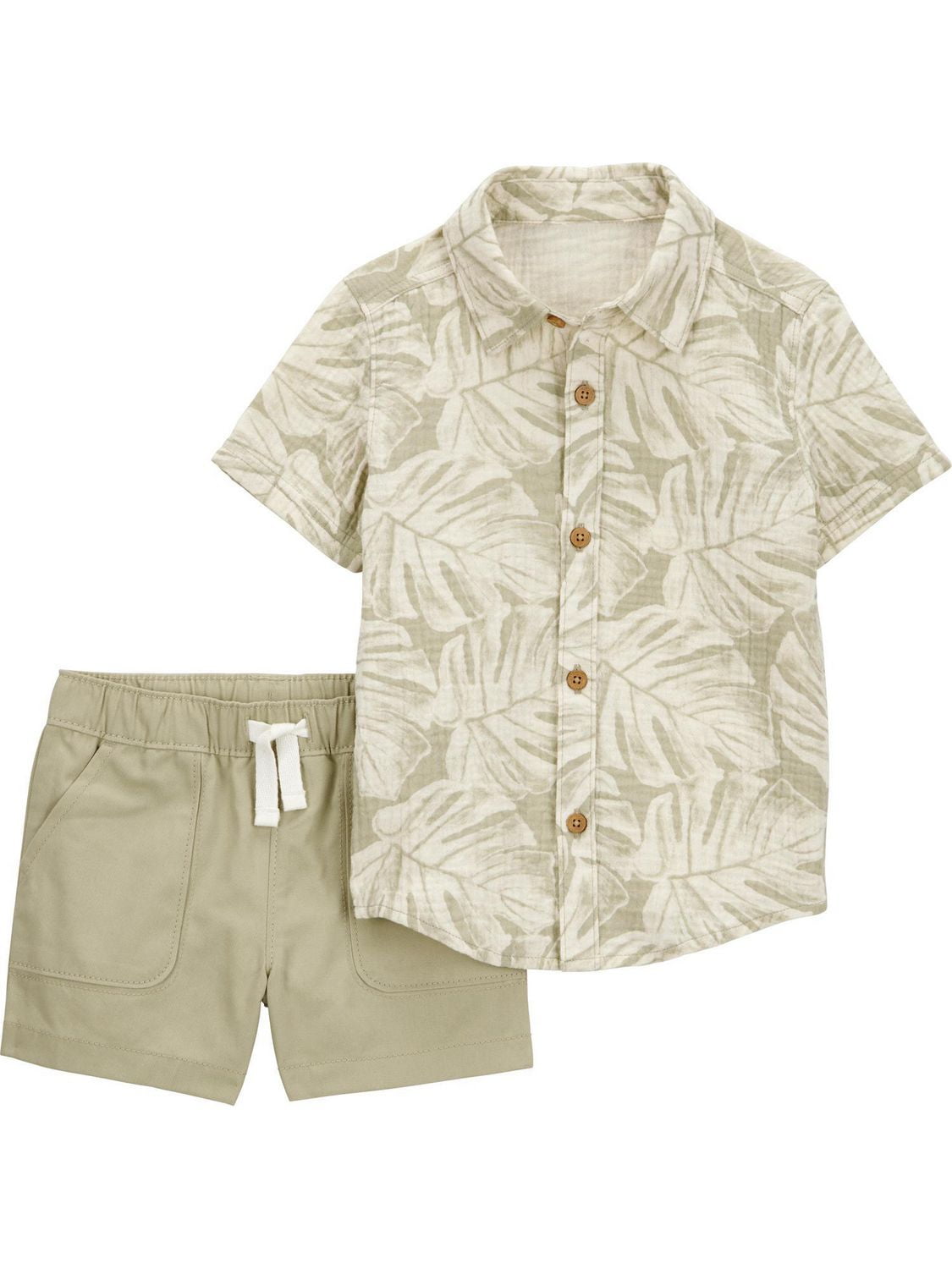 Carter's Child of Mine Toddler Boys Palm Leaf 2 Piece Set