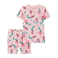 thumbnail image 1 of Carter's Child of Mine Toddler Girls' Pink Mermaid 2 Piece PJs, 1 of 3