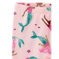 thumbnail image 2 of Carter's Child of Mine Toddler Girls' Pink Mermaid 2 Piece PJs, 2 of 3