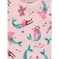 thumbnail image 3 of Carter's Child of Mine Toddler Girls' Pink Mermaid 2 Piece PJs, 3 of 3