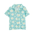 thumbnail image 2 of Carter's Child of Mine Kid Girls' Blue Daisy 3 Piece PJs, 2 of 6