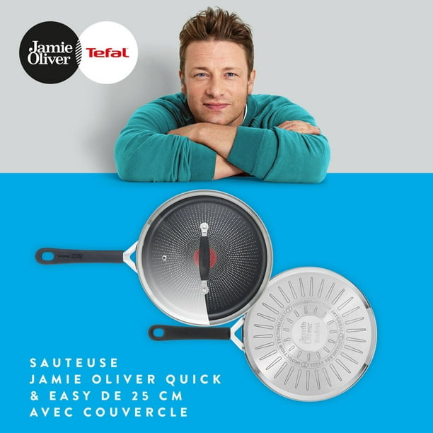 Tefal Jamie Oliver Quick & Easy Stainless Steel Fry Pan 20cm, 8