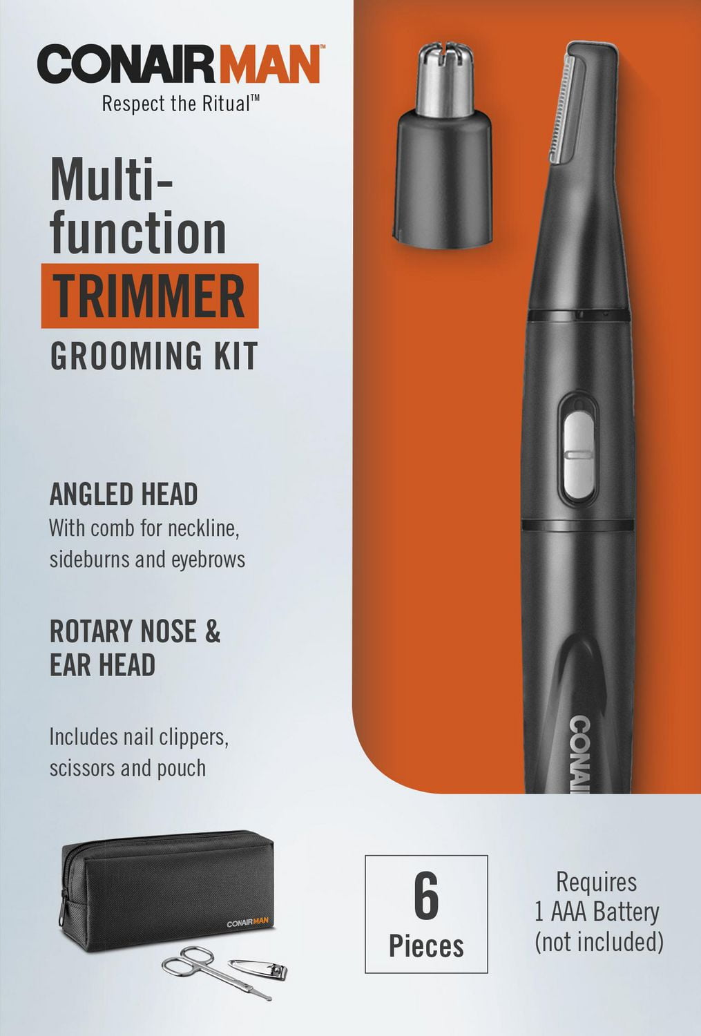 Conair Man Multi Function Nose and Ear Trimmer Grooming Kit Walmart