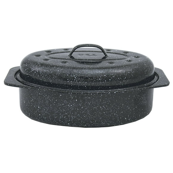 Granite Ware 13 Inch Oval Roaster w/Lid